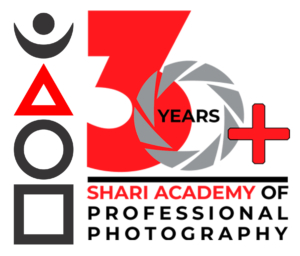 Shari Academy 30 year logo.
